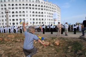 Открытие скульптуры ”Гетман Сагайдачный”