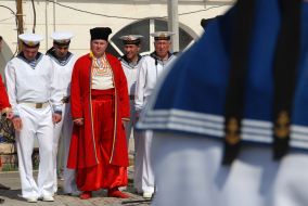 Открытие скульптуры ”Гетман Сагайдачный”