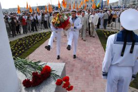 Открытие скульптуры ”Гетман Сагайдачный”