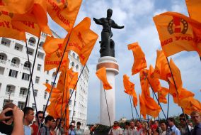 Открытие скульптуры ”Гетман Сагайдачный”