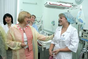 Opening of neonatology compartment of Lvov regional state clinical hospital