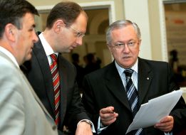 Arseny Yatsenyuk and Boris Tarasyuk