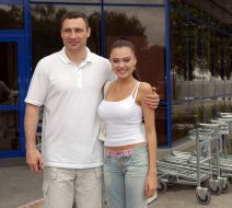 Eleonora Masalab and Vitaly Klichko