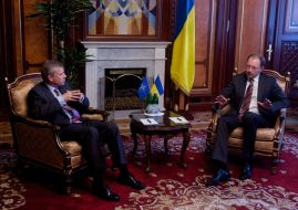 Arseny Yatsenyuk and Yaap de Hoop Scheffer