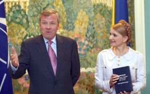 Yuliya Timoshenko Jaap de Hoop Scheffer