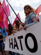 The actions of supporters and opponents of Ukraine’s entry to NATO in Kharkov