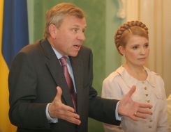 Yuliya Timoshenko and Jaap de Hoop Scheffer