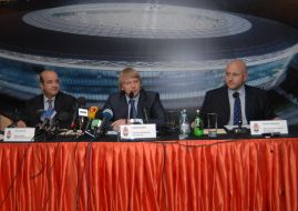 The press-conference dedicated to FC “Shakhtar” stadium building