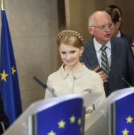 Гюнтер Ферхойген и Юлия Тимошенко