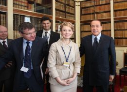 Григорий Немыря, Сильвио Берлускони и Юлия Тимошенко