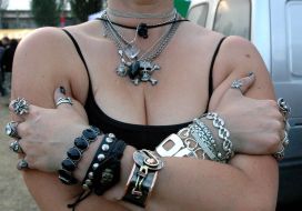 Участница мотофестиваля ”Гоблин-шоу”