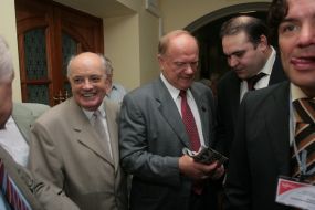 Gennady Zyuganov and Georgy Kryuchkov