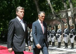 Виктор Ющенко и Анибал Каваку Сильва