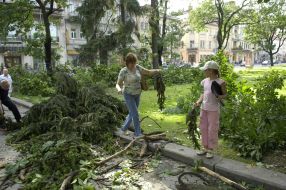 Последствия урагана во Львовской области