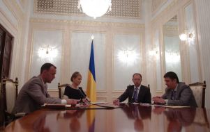 Юлия Тимошенко, Арсений Яценюк, Вячеслав Кириленко и Андрей Кожемякин