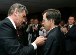 Viktor Yushchenko and Luis Miguel de Matos-Ribeira