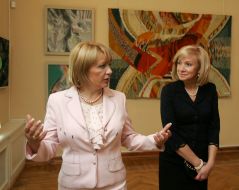 Katerina Yushchenko and Lilita Zatlere