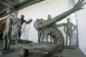 Exhibits of museum at landfill