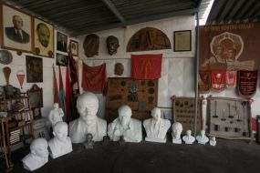 Exhibits of museum at landfill