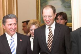 Keksal Toptan and Arseniy Yatsenyuk