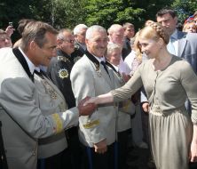 Yuliya Timoshenko at the coal mine