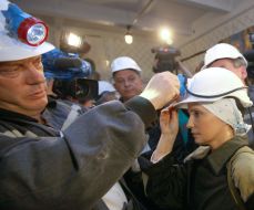 Yuliya Timoshenko at coal mine