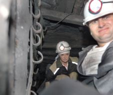 Yuliya Timoshenko at coal mine