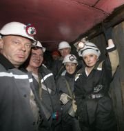 Yuliya Timoshenko at the coal mine