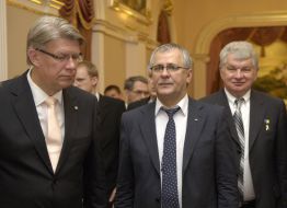 Valdis Zatlers, Vladimir Gartsula, Vladimir Kozyavkin