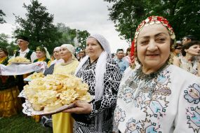 Празднование Сабантуя в Запорожье