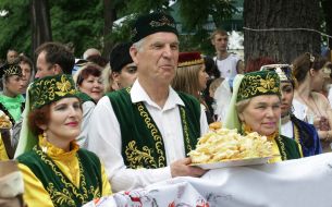 Празднование Сабантуя в Запорожье