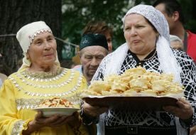 Празднование Сабантуя в Запорожье