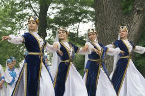 Празднование Сабантуя в Запорожье