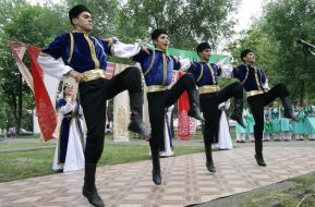 Празднование Сабантуя в Запорожье