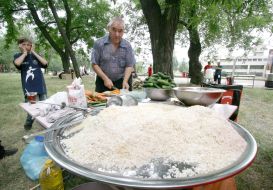 Празднование Сабантуя в Запорожье