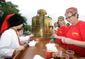 Празднование Сабантуя в Запорожье