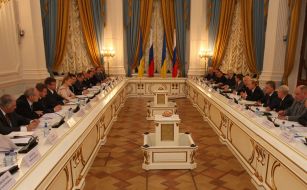 Yuliya Timoshenko and Vladimir Putin