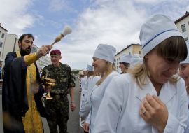 Церемония принесения Военной присяги на верность украинскому народу