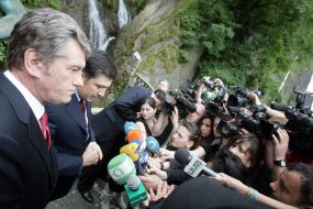 Виктор Ющенко и Михаил Саакашвили