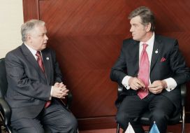 Виктор Ющенко и Лех Качиньский