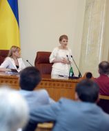 Yuliya Timoshenko at conference