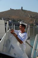 Sailor on shipboard coastguard of Turkey