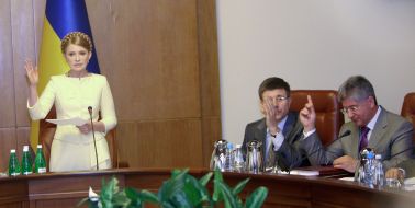 Yuliya Timoshenko, Ivan Vasyunik and Petr Krupko