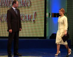 Arseny Yatsenyuk and Yuliya Timoshenko