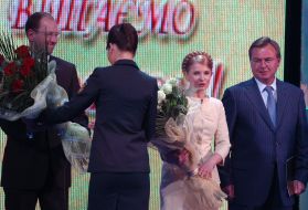 Arseny Yatsenyuk, Yuliya Timoshenko and Sergey Buryak