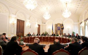 Yushchenko’s meeting with Michel Platini