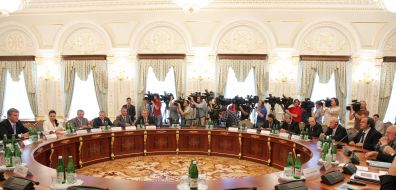 Yushchenko’s meeting with Michel Platini