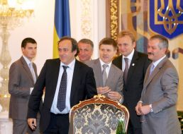 Michel Platini’s visit in Ukraine