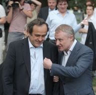 Grigory Surkis and Michel Platini