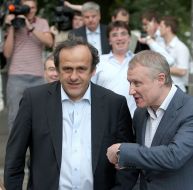 Grigory Surkis and Michel Platini